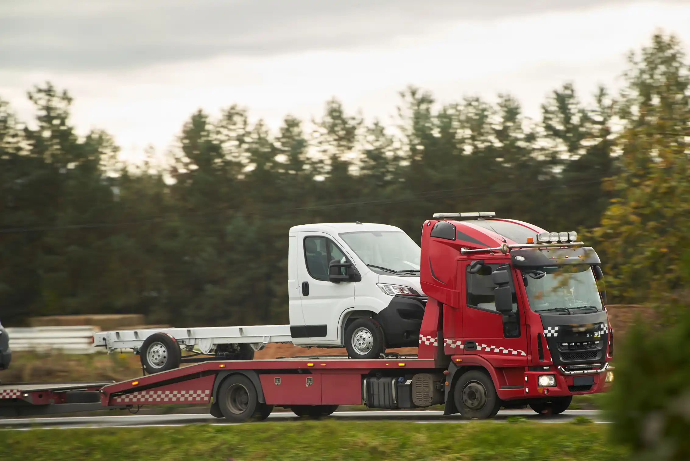 Light and medium-duty vehicle towing service in Melbourne with Southern Towing transporting a vehicle safely